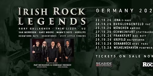 IRISH ROCK LEGENDS | European Tour 2026