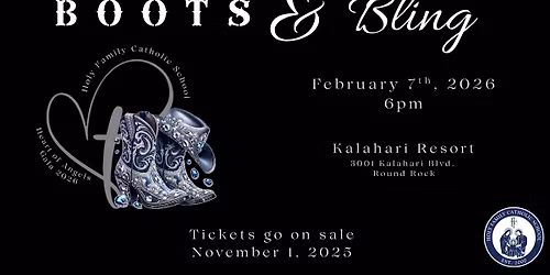 Holy Family Boots & Bling Heart of Angels Gala