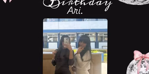 Feliz Cumpleaños Ari.