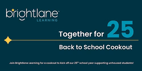 Together for 25: Back to School Cookout