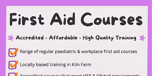 3-mornings - Paediatric First Aid training