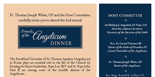 Friends of the Angelicum Annual Dinner