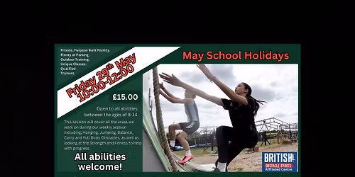 Junior Obstacle Session - May School Holidays!
