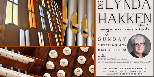 Dr. Lynda Hakken, Organ Recital