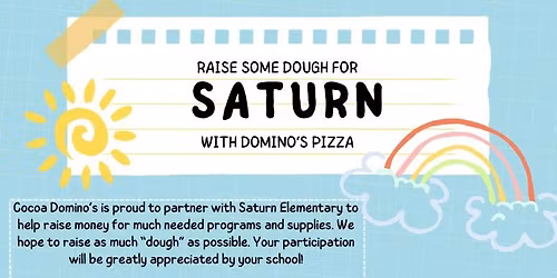 Domino's Spirit Nights - Lets Raise Some Dough for Saturn!