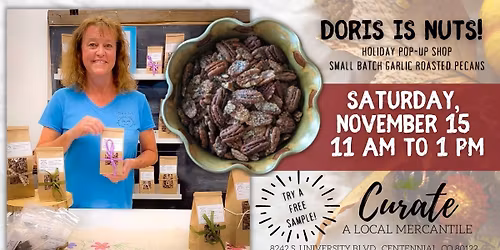 Doris is Nuts! Savory Pecan Pop-Up Shop
