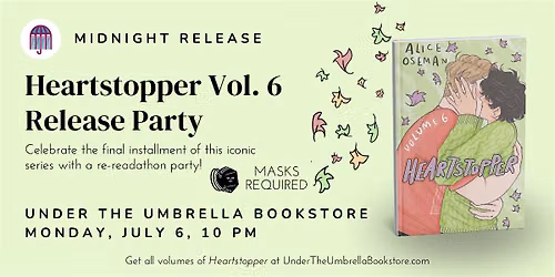 Heartstopper Volume 6 Release Party
