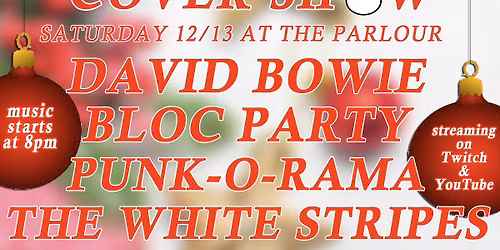 THE 12TH ANNUAL HOLIDAY BENEFIT COVER SHOW