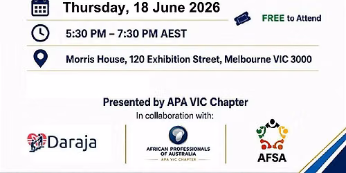 2026 African Professionals of Australia (APA) Professional Networking Event