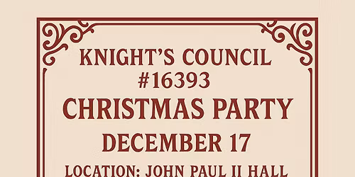 Knights of Columbus Christmas Party
