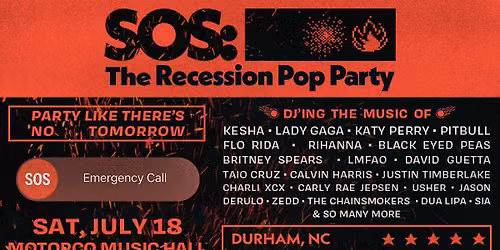 SOS: The Recession Pop Party at Motorco Music Hall