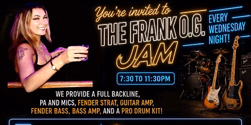 THE FRANK O.G. JAM \/ SOCIAL DISTANCE - WED OCT 7 2026