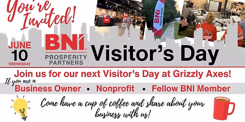 BNI Prosperity Partners Visitors Day - June 10th