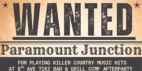Paramount Junction CCMF Residency at 8th Ave Tiki Bar & Grill
