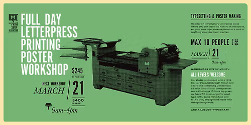 Full-Day Letterpress Workshop