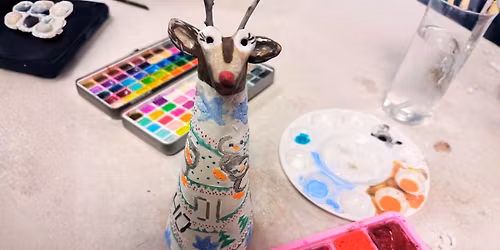 Festive Clay Reindeer