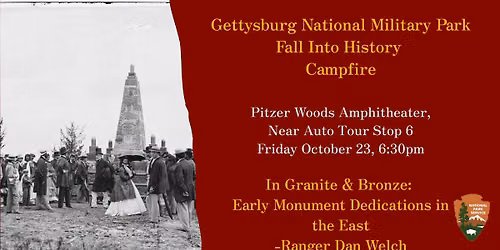 Fall Campfire- In Granite & Bronze: Early Monument Dedications in the East