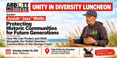 October Unity In Diversity Luncheon 2026
