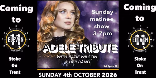 Adele tribute with Katie Wilson & band Sunday Matinee live Eleven Stoke