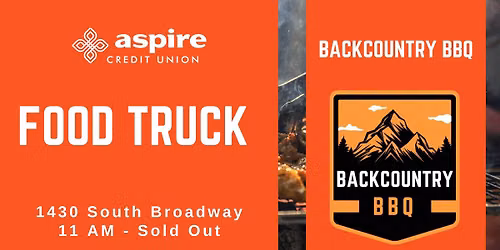 Food Truck Saturday at Aspire Credit Union - Backcountry BBQ