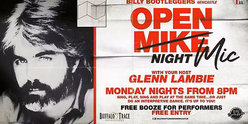OPEN MIC NIGHT - Every Monday @ Billy's