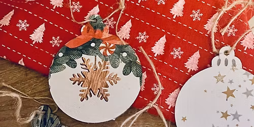 Decoupage for Beginners Workshop - Christmas Decorations 