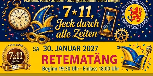 Jubil\u00e4ums-Retemat\u00e4ngsitzung