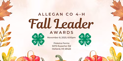 4-H Fall Leader Awards