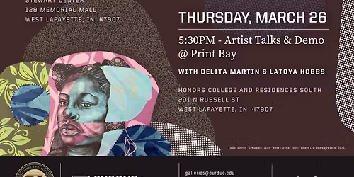 Artist Talks & Demo: Legacies in Print