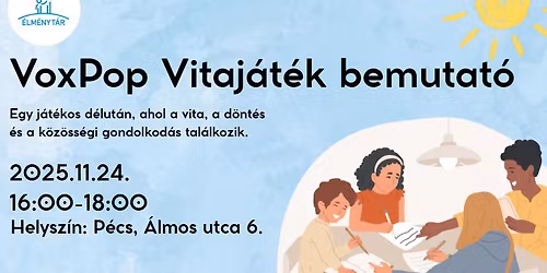 VoxPop Vitaj\u00e1t\u00e9k bemutat\u00f3