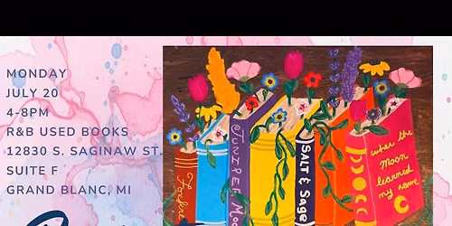 \ud83d\udcda\ud83c\udf38 Blooming Books Paint & Sip \ud83c\udf38\ud83d\udcda