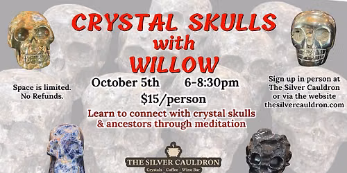 Crystal Skulls Class with Willow