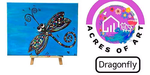 Dragon Fly Paint and Sip Saturday Session