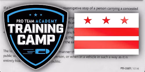 DC Concealed Carry Supplement Training - $100