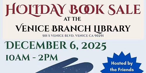 Holiday Book Sale at the Venice Library