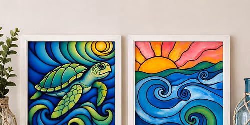 Painting on Glass Craft Workshop at Sidecar Treats in Cape Coral