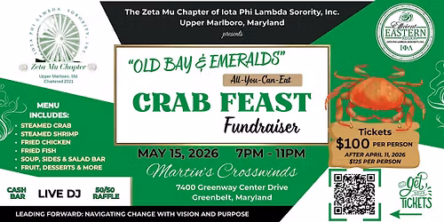 "Old Bay & Emeralds" All-You-Can-Eat Crab Feast