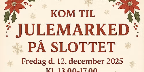 Julemarked på Rydhave Slot 2025