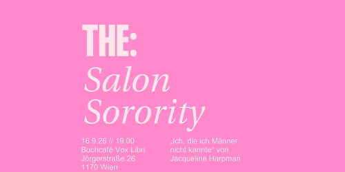 THE:Salon Sorority X Jacqueline Harpman