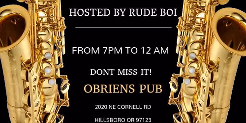 Open Jam Night at O'Brien's 7pm 