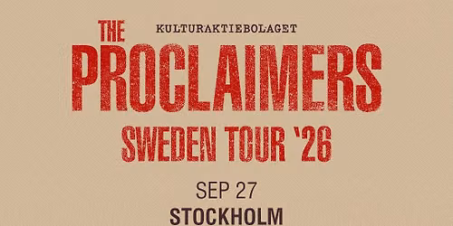 The Proclaimers | K\u00e4gelbanan | Stockholm | 27 sep 