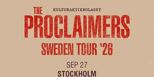 The Proclaimers | K\u00e4gelbanan | Stockholm | 27 sep