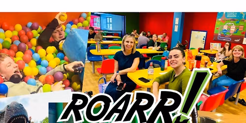 Twinkles sen private Roarr  dinosaur park Dinomite indoor play Easter party