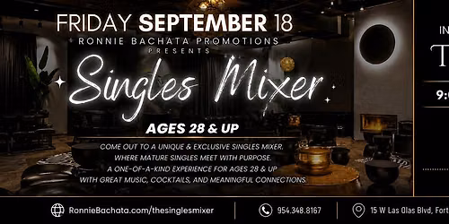 SINGLES MIXER AGES 28 & UP