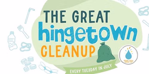Plastic Free July Hingetown Cleanup July 7th
