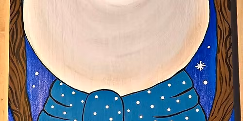 Winter Snowman Porch Leaner Paint Class