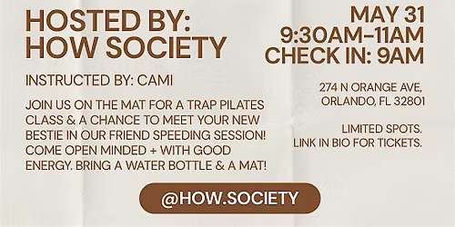 Pilates & Speed Friend Dating