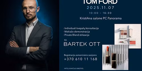 TOM FORD pasaulio patirtis