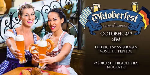 Oktoberfest at National Mechanics Sun. Oct. 4th