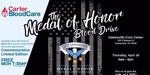 Medal of Honor Blood Drive 2026